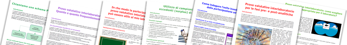 Seven leaflets in Italian